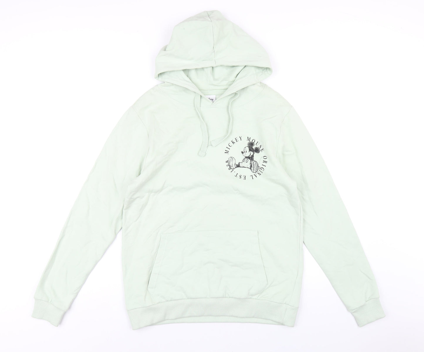 Womens UK Size 12 Disney Green Pullover Hoodie