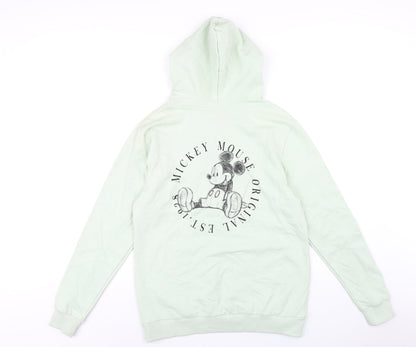 Womens UK Size 12 Disney Green Pullover Hoodie
