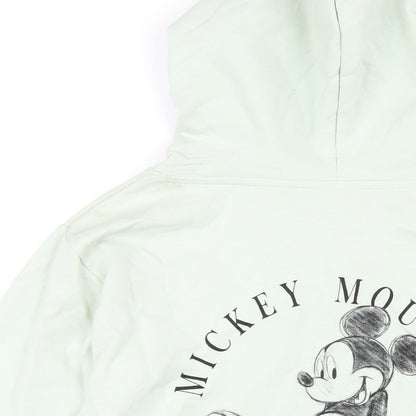 Womens UK Size 12 Disney Green Pullover Hoodie