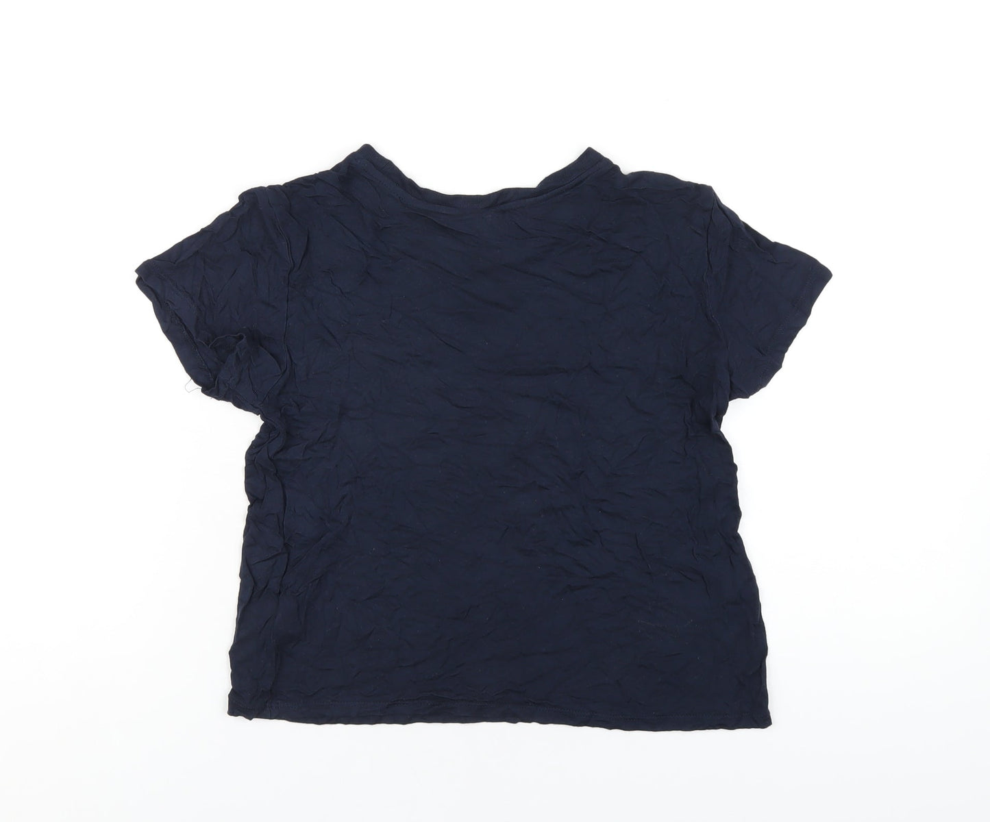 Womens UK Size S H&M Blue Basic T-Shirt