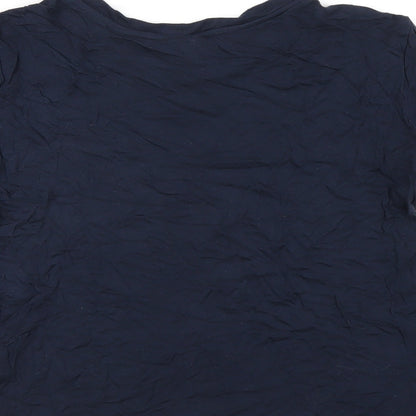 Womens UK Size S H&M Blue Basic T-Shirt