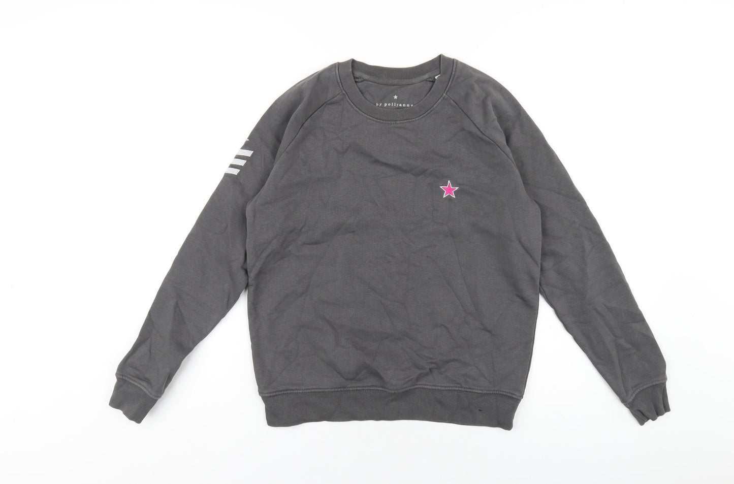 By Pollyanna Womens Grey Cotton Pullover Sweatshirt Size XS Pullover
