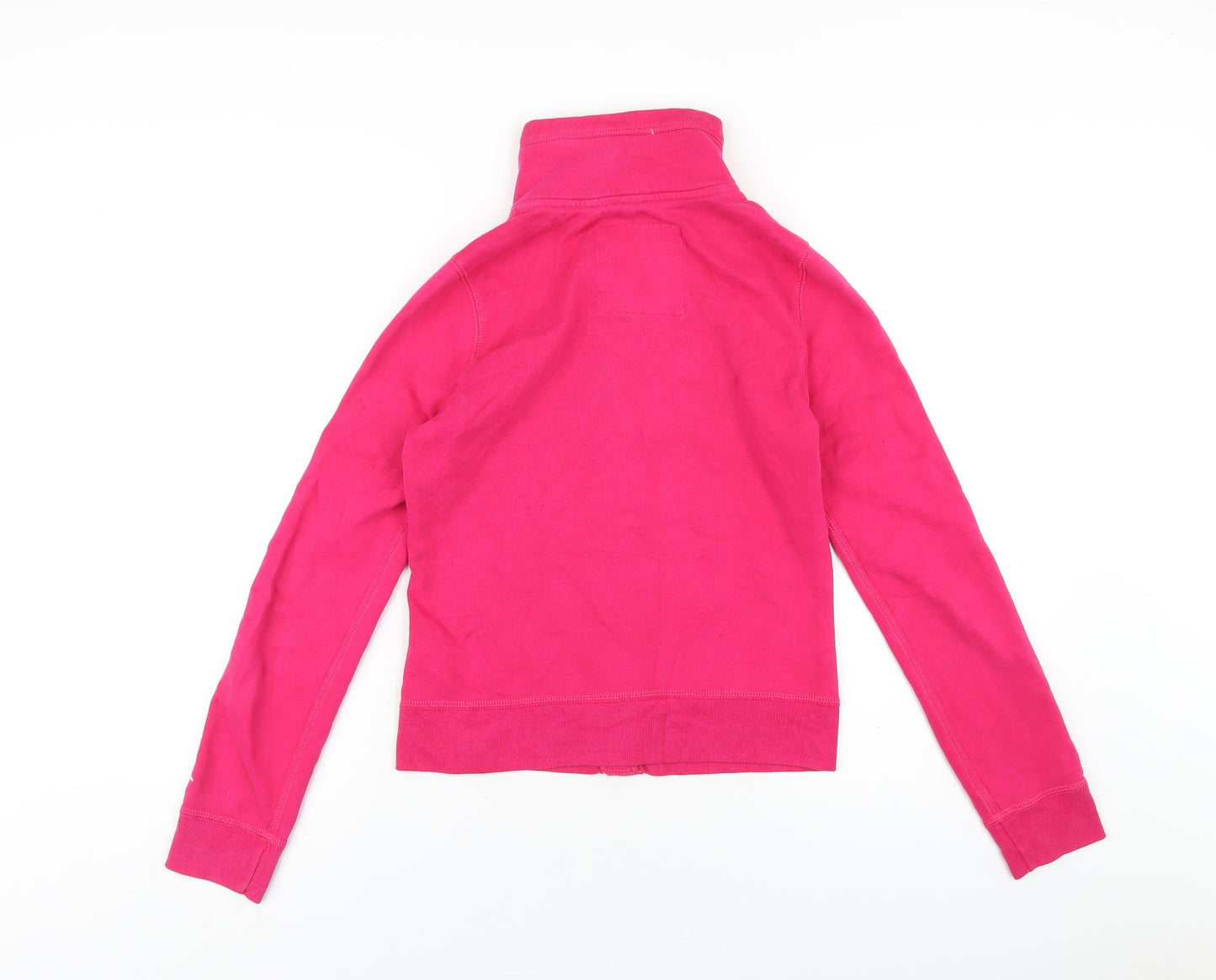 Hollister Womens Pink Cotton Pullover Sweatshirt Size S Button