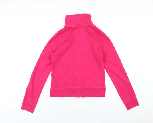 Hollister Womens Pink Cotton Pullover Sweatshirt Size S Button