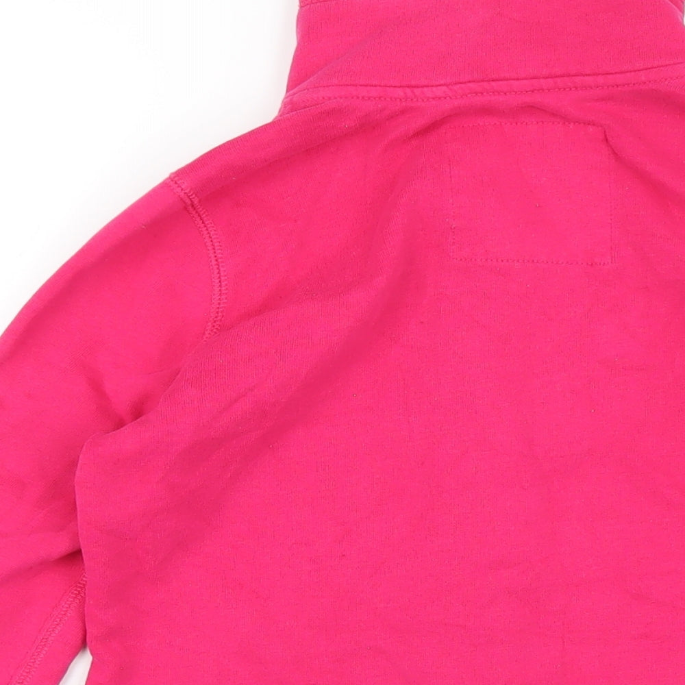 Hollister Womens Pink Cotton Pullover Sweatshirt Size S Button