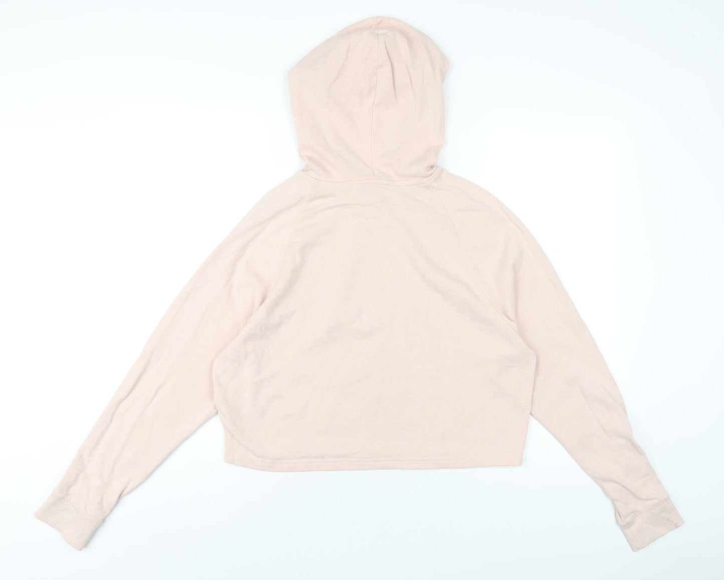 H&M Womens Pink Cotton Pullover Hoodie Size M Pullover