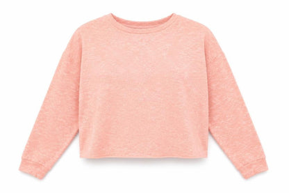 New Look Womens Pink Polyester Pullover Sweatshirt Size S Pullover