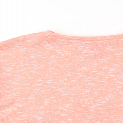 New Look Womens Pink Polyester Pullover Sweatshirt Size S Pullover