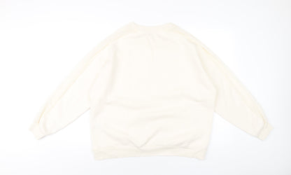 Womens UK Size 18 Marks and Spencer Ivory Pullover Sweatshirt