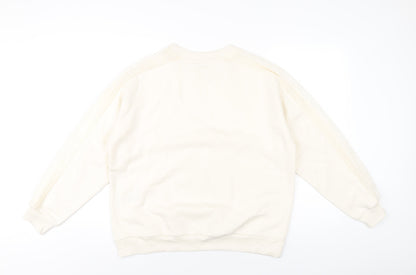 Womens UK Size 16 Marks and Spencer Ivory Pullover Sweatshirt