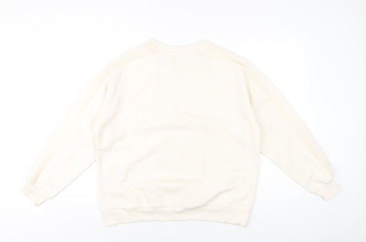 Womens UK Size 16 Marks and Spencer Ivory Pullover Sweatshirt