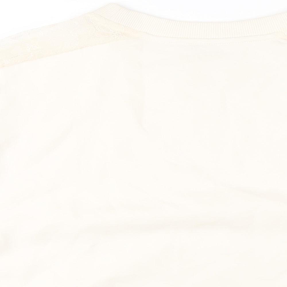 Womens UK Size 16 Marks and Spencer Ivory Pullover Sweatshirt