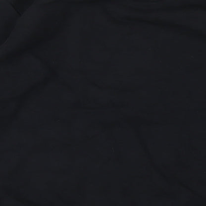 Goodmove Boys Black Cotton Pullover Sweatshirt Size 14-15 Years Pullover
