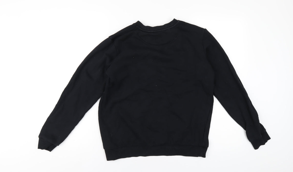 Goodmove Boys Black Polyester Pullover Sweatshirt Size 14-15 Years Pullover