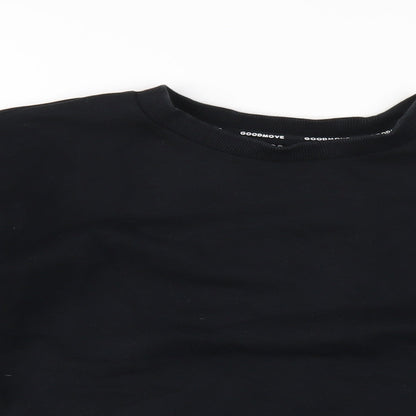 Goodmove Boys Black Polyester Pullover Sweatshirt Size 14-15 Years Pullover
