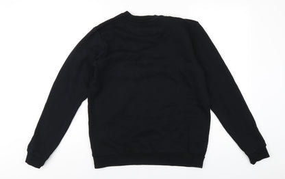 GOODMOVE Boys Black Polyester Pullover Sweatshirt Size 14-15 Years Pullover
