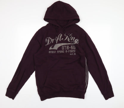 Mens UK Size S NEXT Purple Pullover Hoodie