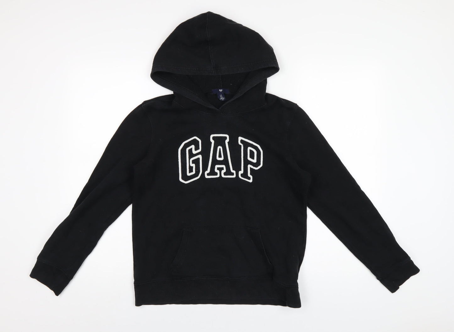 Gap Womens Black Cotton Pullover Hoodie Size S Pullover