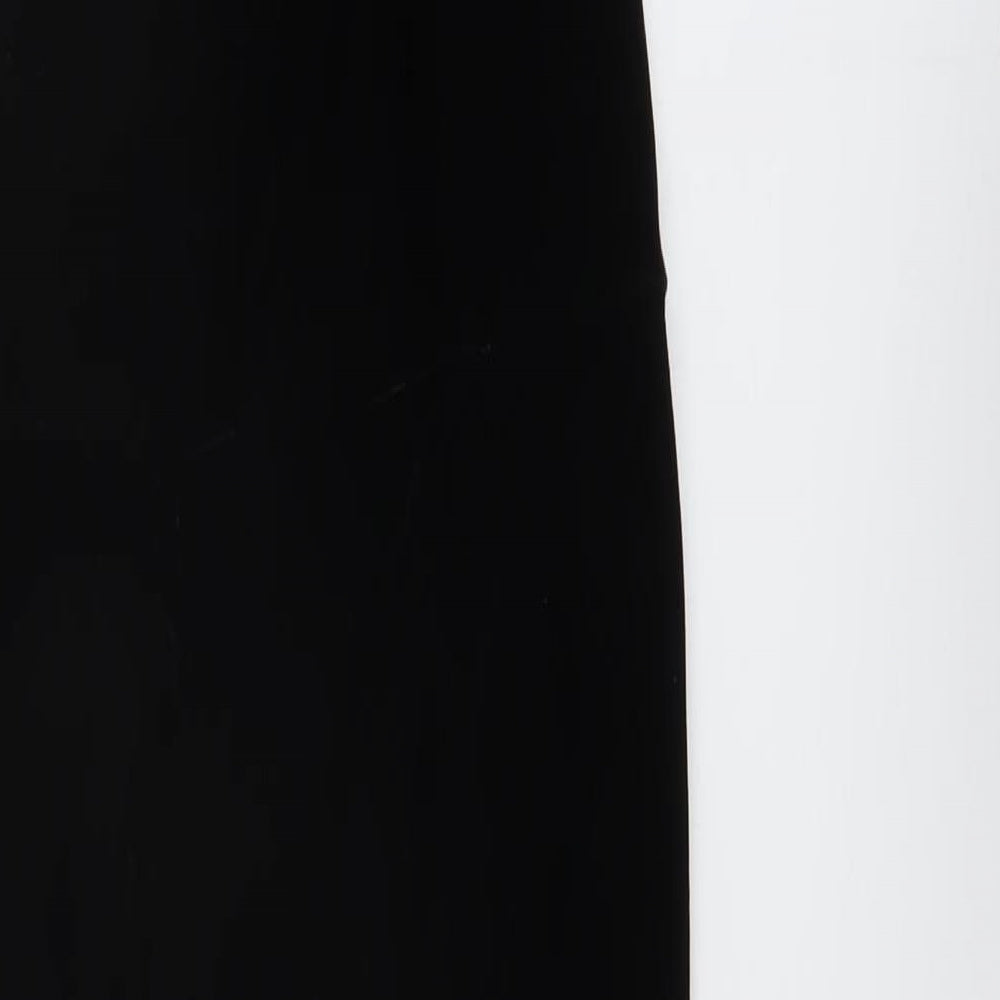 Neccesary Evil Womens Black Polyester Jumpsuit One-Piece Size S Hook & Eye