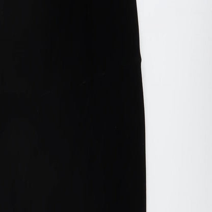 Neccesary Evil Womens Black Polyester Jumpsuit One-Piece Size S Hook & Eye