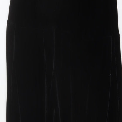 Neccesary Evil Womens Black Polyester Jumpsuit One-Piece Size S Hook & Eye