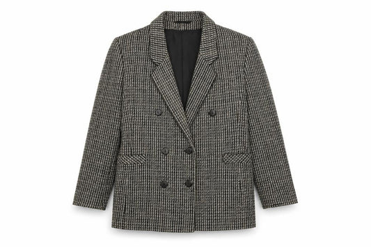 Dorothy Perkins Womens Grey Geometric Jacket Size 12 Button