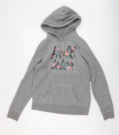 Hollister Womens Grey Cotton Pullover Hoodie Size S Pullover
