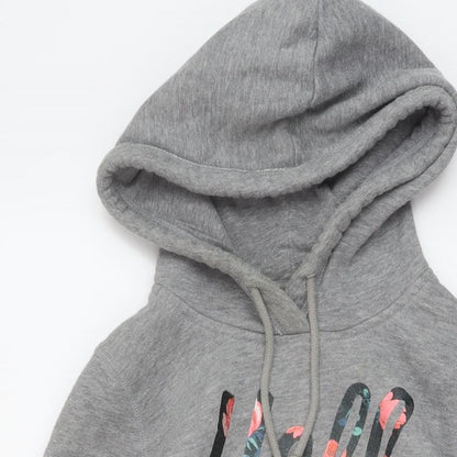 Hollister Womens Grey Cotton Pullover Hoodie Size S Pullover