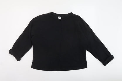 Womens UK Size M John Lewis Black Pullover Sweatshirt