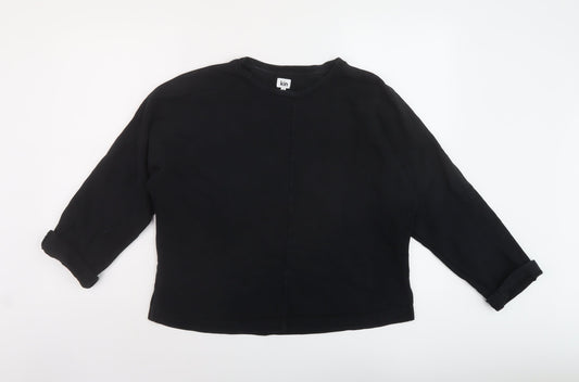 Womens UK Size M John Lewis Black Pullover Sweatshirt