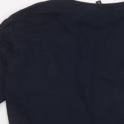 H&M Womens Blue Cotton Pullover Sweatshirt Size XS Pullover - California