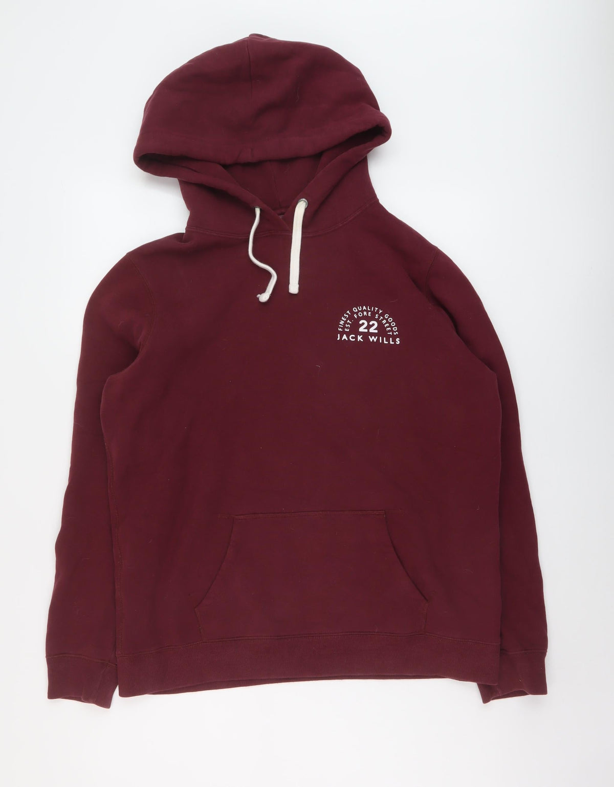 Womens UK Size 12 Jack Wills Red Pullover Hoodie