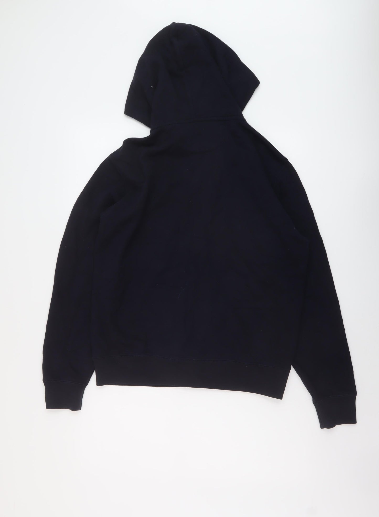 Unqilo Womens Blue Cotton Full Zip Hoodie Size S Zip