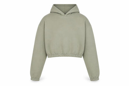 Zara Womens Green Cotton Pullover Hoodie Size S Pullover