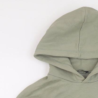 Zara Womens Green Cotton Pullover Hoodie Size S Pullover