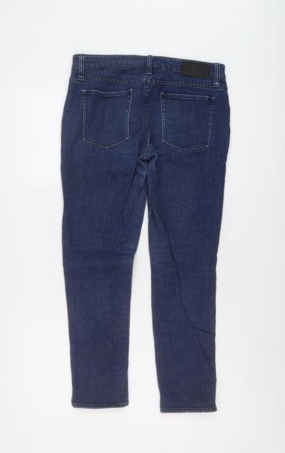 Gap Womens Blue Cotton Skinny Jeans Size 10 L26 in Regular Button