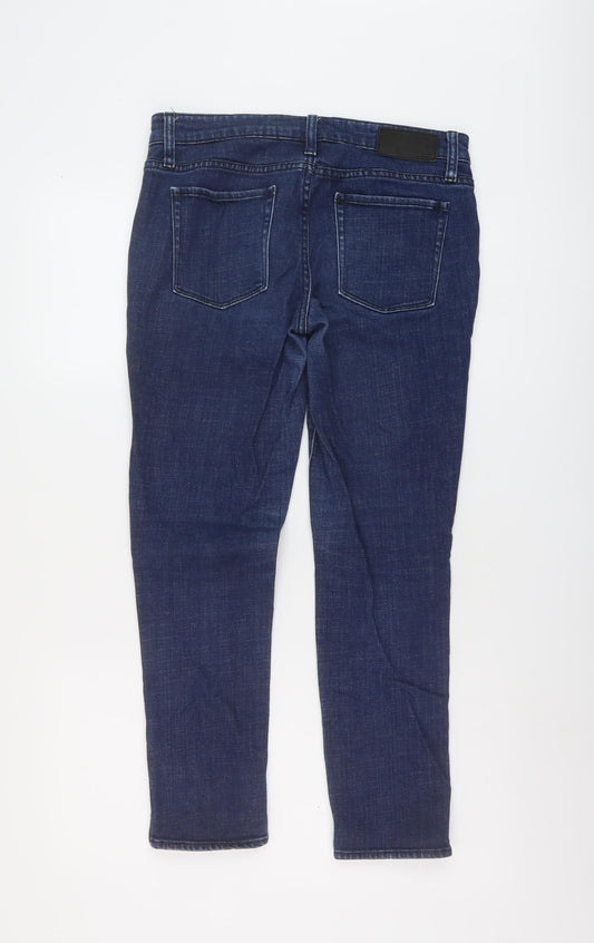 Gap Womens Blue Cotton Skinny Jeans Size 10 L26 in Regular Button