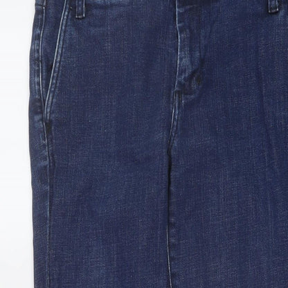 Gap Womens Blue Cotton Skinny Jeans Size 10 L26 in Regular Button