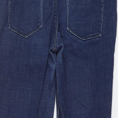 Gap Womens Blue Cotton Skinny Jeans Size 10 L26 in Regular Button