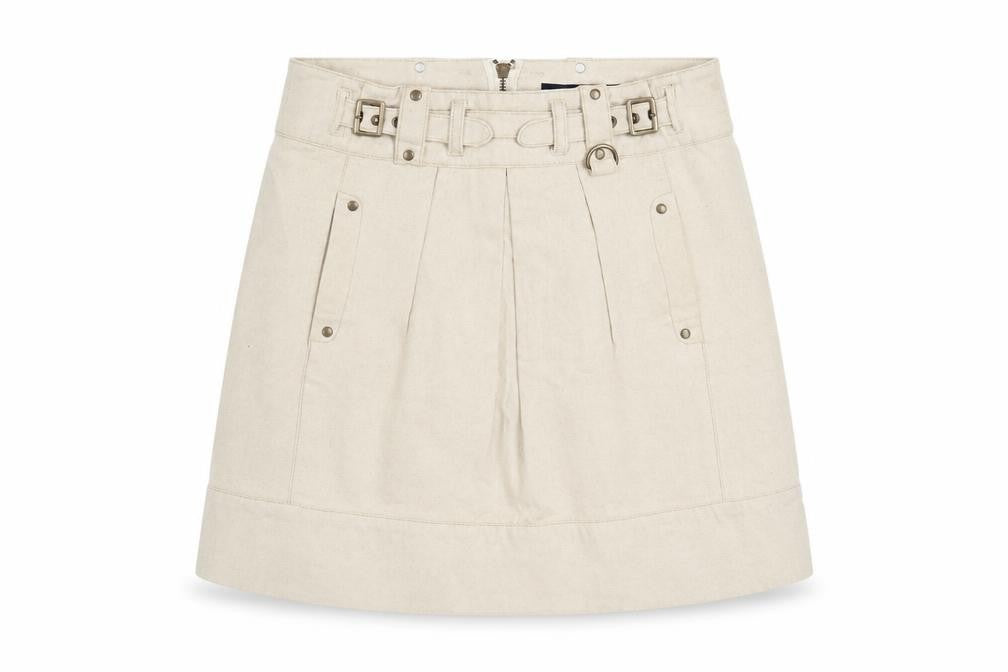 Womens UK Size 10 French Connection A-Line Denim Skirt