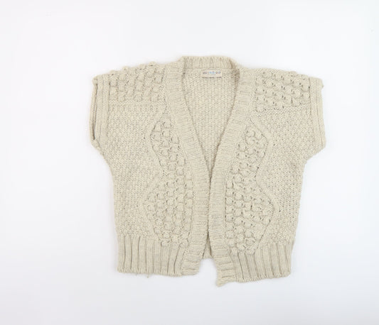 Womens UK Size 14 Marks and Spencer Beige Shrug Jumper