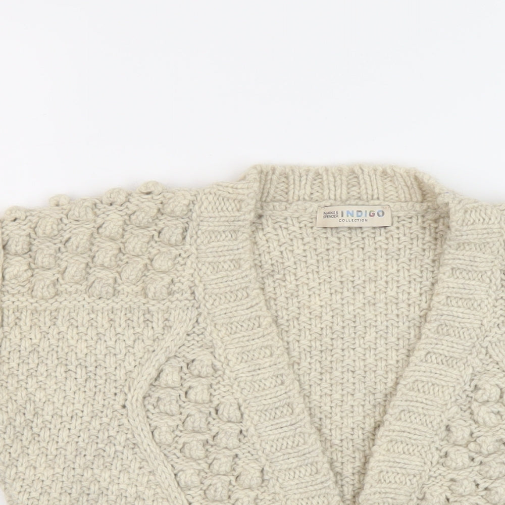 Womens UK Size 14 Marks and Spencer Beige Shrug Jumper