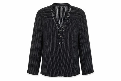 Womens UK Size 10 NEXT Black Basic Blouse