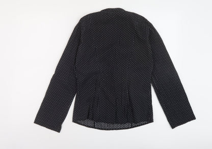 Womens UK Size 10 NEXT Black Basic Blouse