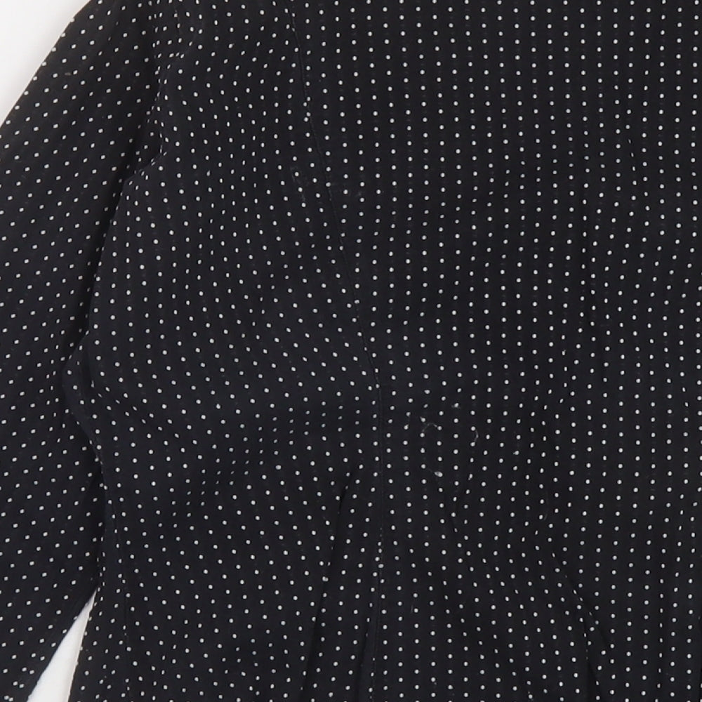 Womens UK Size 10 NEXT Black Basic Blouse