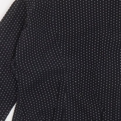 Womens UK Size 10 NEXT Black Basic Blouse