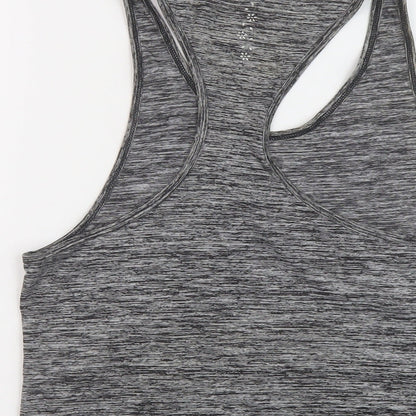 USA Pro Womens Grey Polyester Basic Tank Size 10 Round Neck Pullover