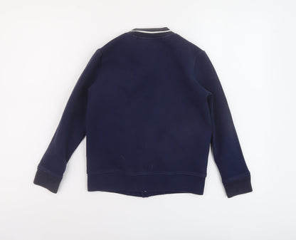 NEXT Boys Blue Bomber Jacket Jacket Size 8 Years Snap