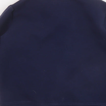 NEXT Boys Blue Bomber Jacket Jacket Size 8 Years Snap