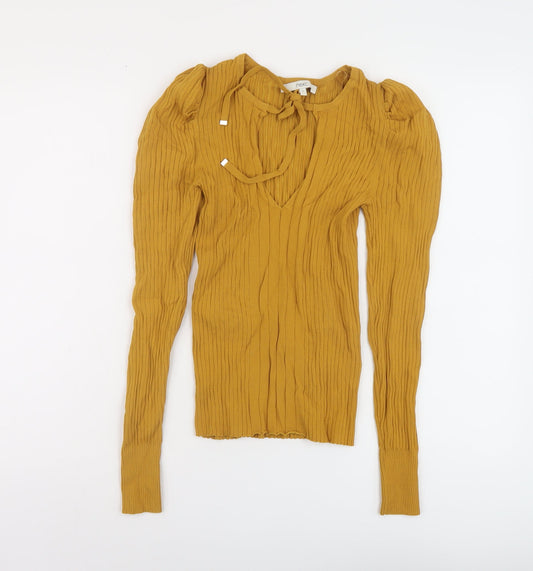 Womens UK Size 8 NEXT Yellow Pullover Jumper